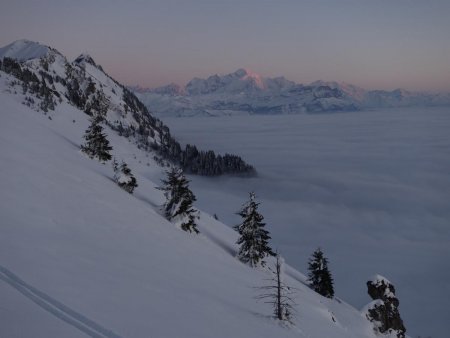 Derniers rayons sur le Mont Blanc...