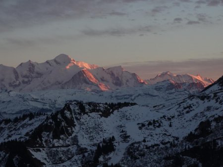Dernières couleurs sur le Mont Blanc...