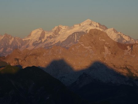 Le Mont Blanc en orange...