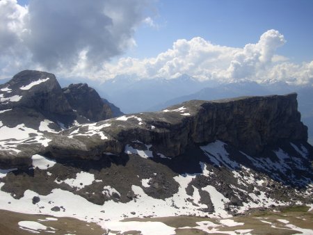 Le Sérac (2817m) et le Sublage (2735m).