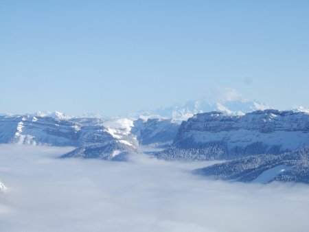 Mont Blanc en fond
