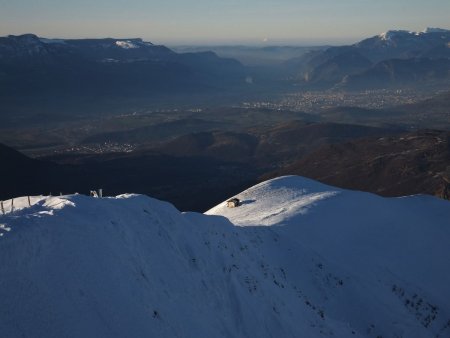 Depuis le sommet, vue sur Grenoble.
