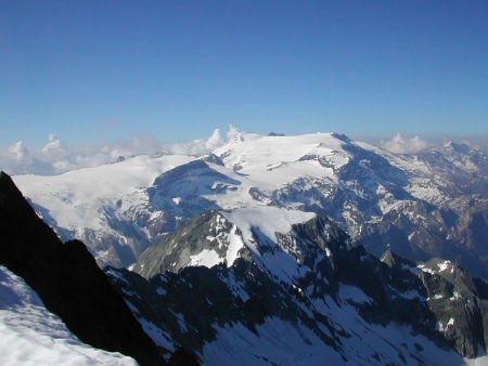 Vue sur les glaciers de Vanoise