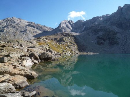 Le lac et le mont d’Ambin