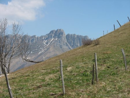 La Dent d’Arclusaz vue du pied du Mont Morbié