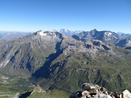Du sommet : Bellecôte, Mont Blanc, Mont Pourri