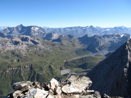 Du sommet : Mont Pourri, sommets italo-suisses, Grand Paradis