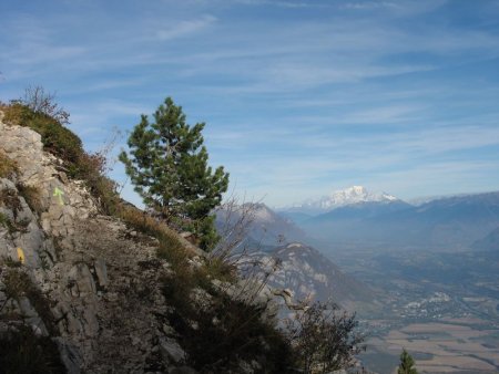 Mont Blanc et Combe de Savoie vus du sentier de montée