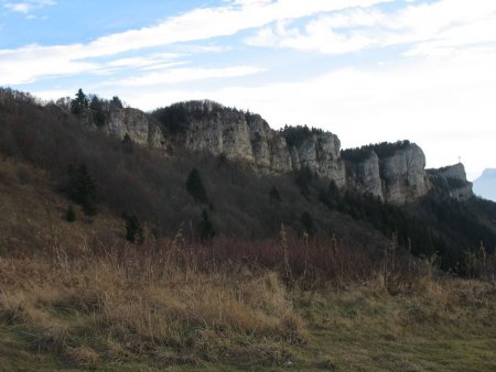 La falaise W du Mont du Nivolet