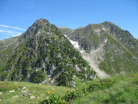 Pointe de Rognier (alt. 2.341 m) vue depuis Chapotet
