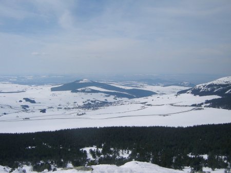 Le village des Estables vu du sommet.