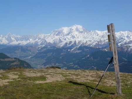 Sommet du Treu et Mont-Blanc.