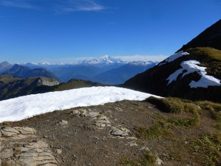Le Mont Blanc vu du col