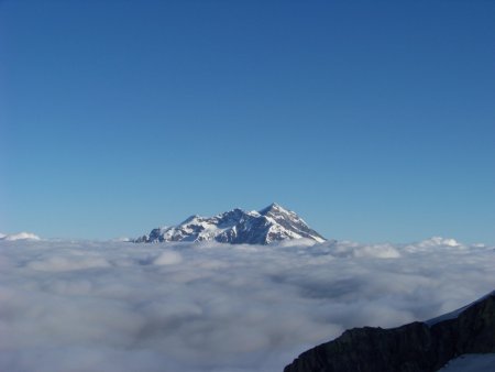 Mer de nuage et le Mont Pourri.