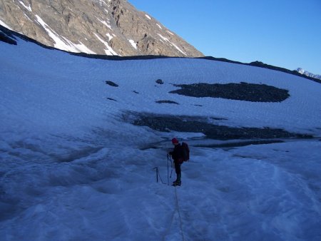 Sur le glacier de Géfret.