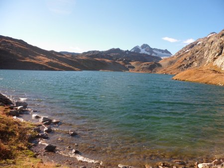 Le lac Blanc et la cime du Grand Sauvage