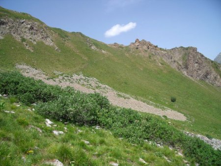 Le Col des Echarennes, dernier mètres