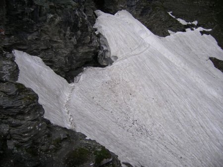 Sentiero del postino, passage en neige équipé