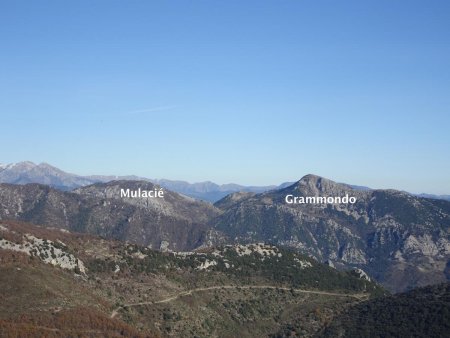 Vue depuis la Cime de Baudon : : Mont Mulacié, Grammondo = Grand Mont