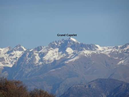 Vue de la Colle (Point le plus élevé de la randonnée) : Mont du Grand Capelet