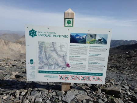 Limite de la réserve Ristolas-Mont Viso