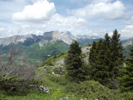 Rochers du Parquet, Mont-Aiguille, Grand Veymont et Barrière Est