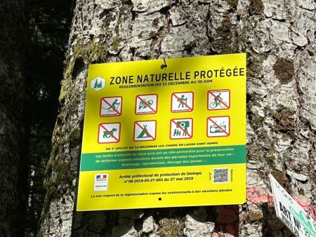 La Zone Naturelle Protégée de Combe Noire et ses restrictions