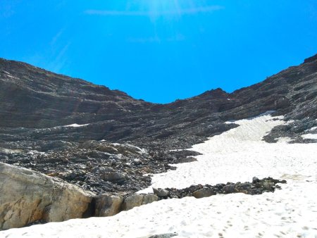 Traversée du vestige du Glacier de Faravel