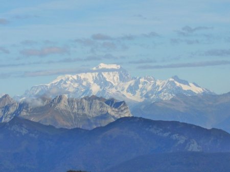L’Arclusaz, le Mont Blanc