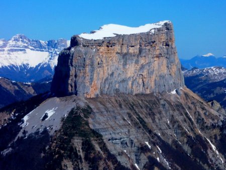 Mont Aiguille vu de Tête Chevalière.