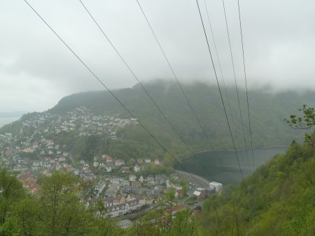 Vue sur Svartediket en redescendant sur Bjørndalen.