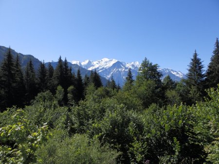 Le Mont Blanc vu du Châtelet.