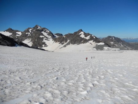 Vue arrière sur le Glacier de Chavière