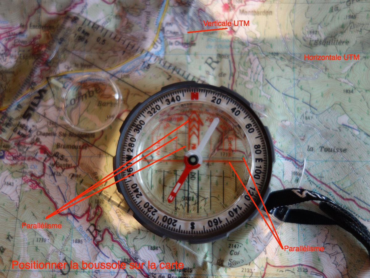 Boussole de navigation fine, boussole d'extérieur pour lecture de carte,  règle de carte légère, boussole d'orientation pour la survie, l'alpinisme  ou