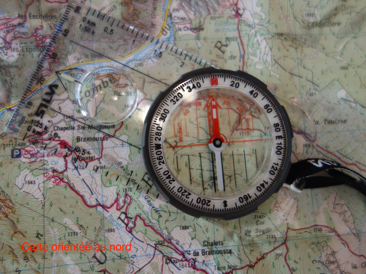 Boussole de navigation, lecture de carte d’expédition, règle de carte  légère, boussole avec déclinaison réglable pour la survie Alpinisme ou  randonnée