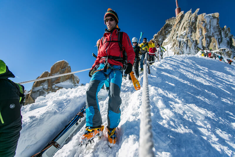 Tour du Mont Blanc à ski de rando - Jour 1 : Chamoix - Refuge Bonatti