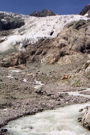 Le glacier Blanc en juin 2007