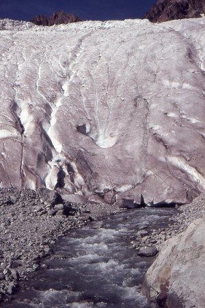 Le glacier Blanc en octobre 1983