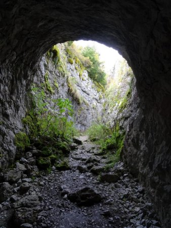 Sortie du tunnel du fort de St-Eynard