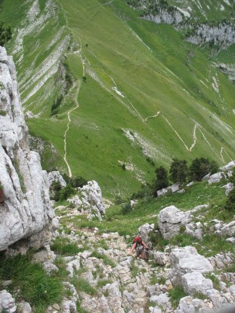 Le Col de Bellefont (vu du sommet de la Lance)