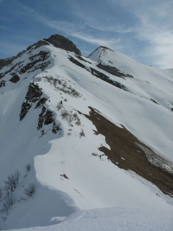 Tré-le-Molard (alt. 2.035 m) et Mont de la Coche (alt. 2.070 m) vus du sommet