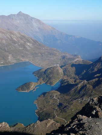 Lac du Mont-Cenis depuis le sommet.