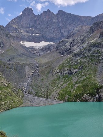 Les trois pics de Belledonne du lac Blanc