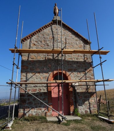 Chapelle Saint-Roche en cours de restauration.