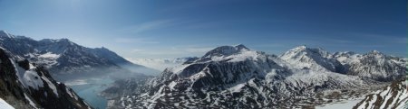 Panorama sur le Mont Cenis et Ambin.