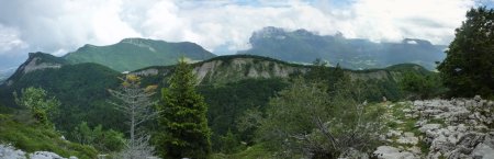 Sommet de la Lentille et Montfred - mont Joigny et mont Granier
