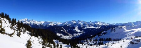 Panorama, du Mont Blanc à la Pierra Menta