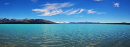 Le Lac Pukaki et le Mont Cook depuis la route