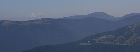 Le Grand Ballon et les Alpes Bernoises vues depuis le Hohneck
