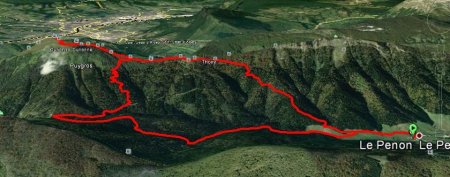 Itinéraire GPS Garmin par Google Earth de 12kms en boucle